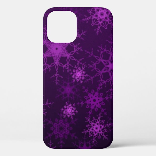 2d illustration. Abstract snowflakes. Holy Christm Case-Mate iPhone Case (Back)