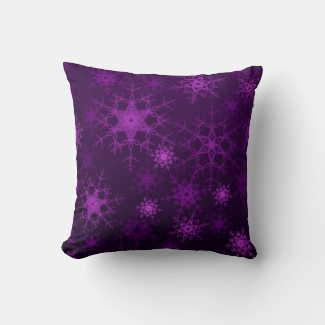 2d illustration. Abstract snowflakes. Holy Christm Cushion (Front)