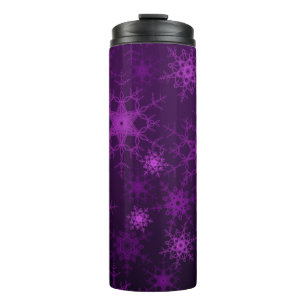 2d illustration. Abstract snowflakes. Holy Christm Thermal Tumbler