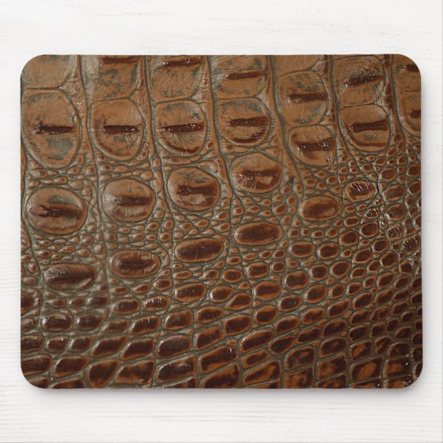 2D Photo-sampled Crocodile Leather-look Design Mouse Mat (Front)