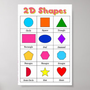 2D Shapes Poster