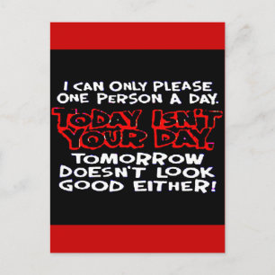 2daynotyrday postcard