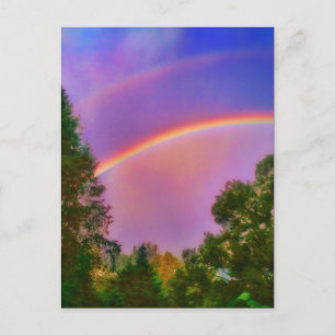 2DOUBLE RAINBOW POSTCARD
