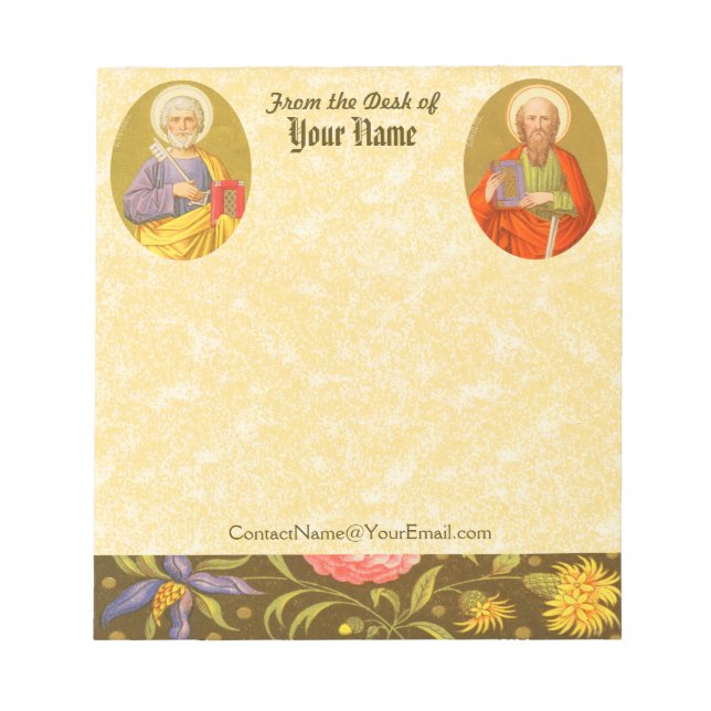 2for1:  SS. Peter & Paul (PL 07 & 06) 5.5"x6" Notepad (Front)