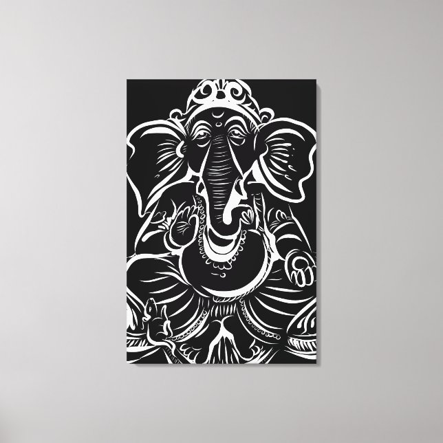 2FT x 3FT GANESH WALL GRAPHIC ART Canvas Print (Front)