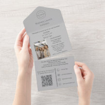 2in1 Business Launch Invitation + Business Card 