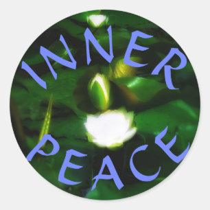 2INNER PEACE round sticker