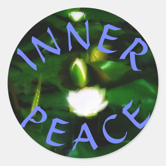 2INNER PEACE round sticker (Front)