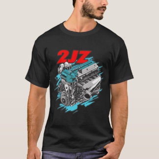 2JZ GTE Powerhouse - Toyota Supra Engine T-Shirt