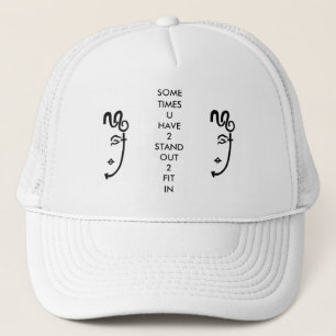 2LOGO & SLOGAN TRUCKER HAT