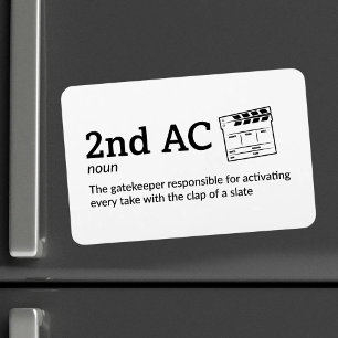 2nd AC Definition - Set Life 4" x 6" Flex Magnet
