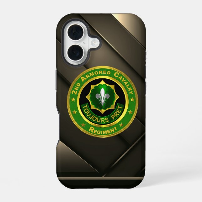 2nd ACR Armoured Cavalry Regiment iPhone 16 Case (Back)