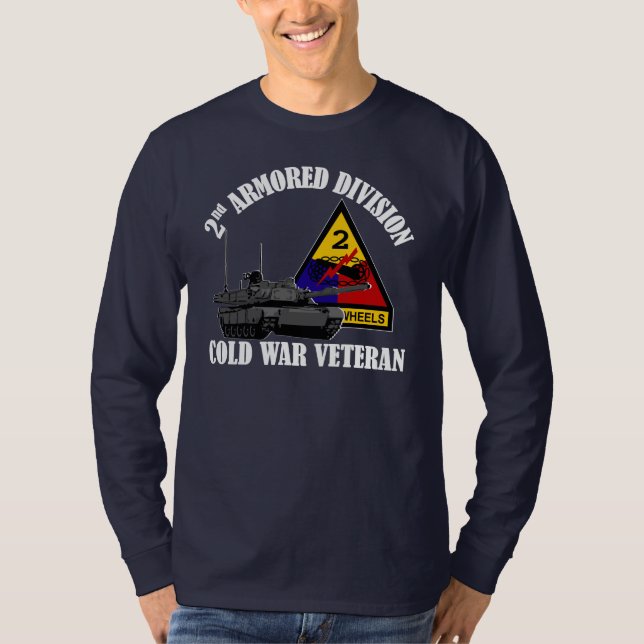 2nd AD Cold War Vet T-Shirt (Front)