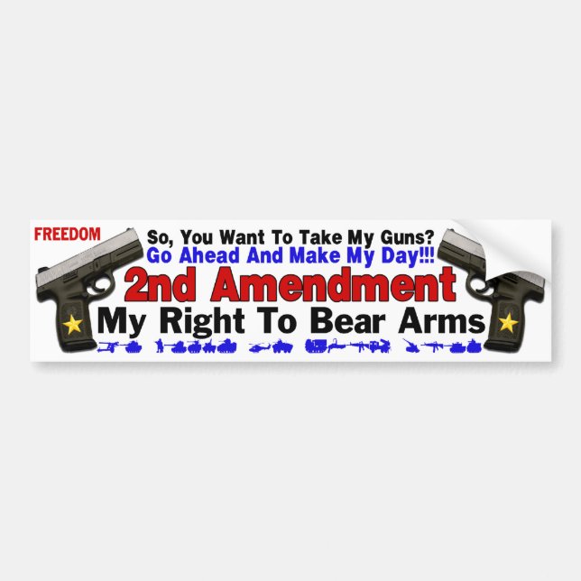 2nd Amendment Bumper Sticker (Front)