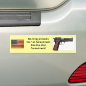 2nd Amendment Bumper Sticker (On Car)