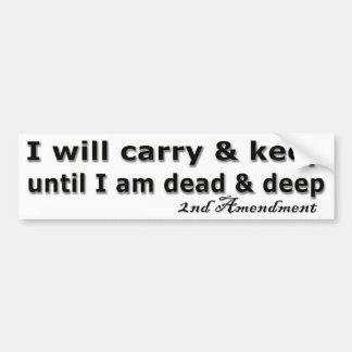 2nd Amendment Bumper Sticker
