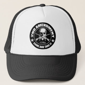 2nd Amendment Come And Take It Skull And AR's Trucker Hat