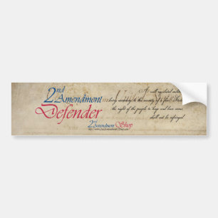 2nd Amendment Defender bumper stickers