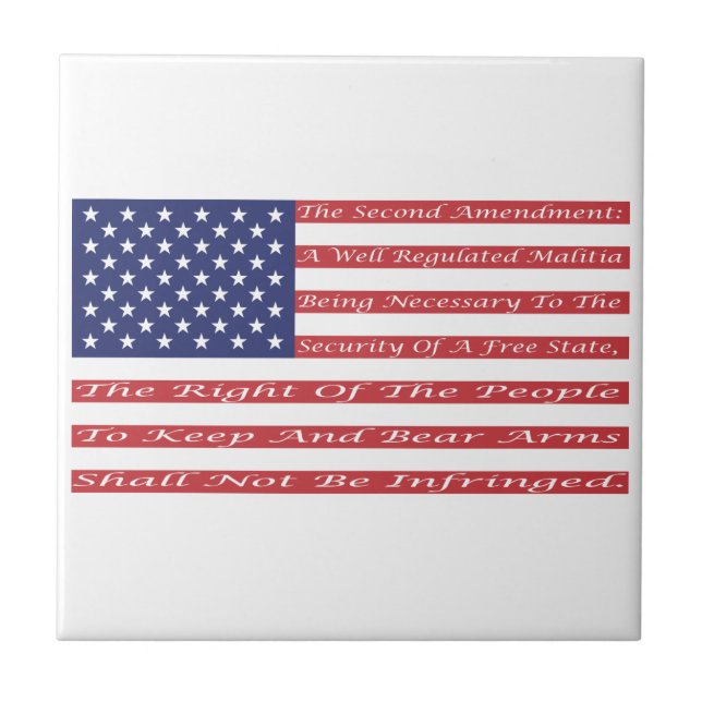 2nd Amendment Flag Tile (Front)