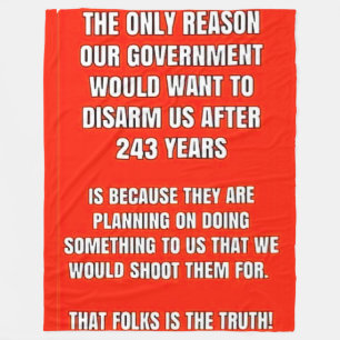 2nd AMENDMENT Fleece Blanket
