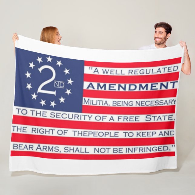 2nd AMENDMENT Fleece Blanket (In Situ)