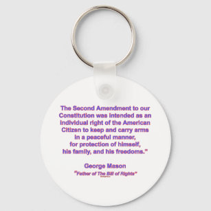 2nd Amendment - George Mason Key Ring