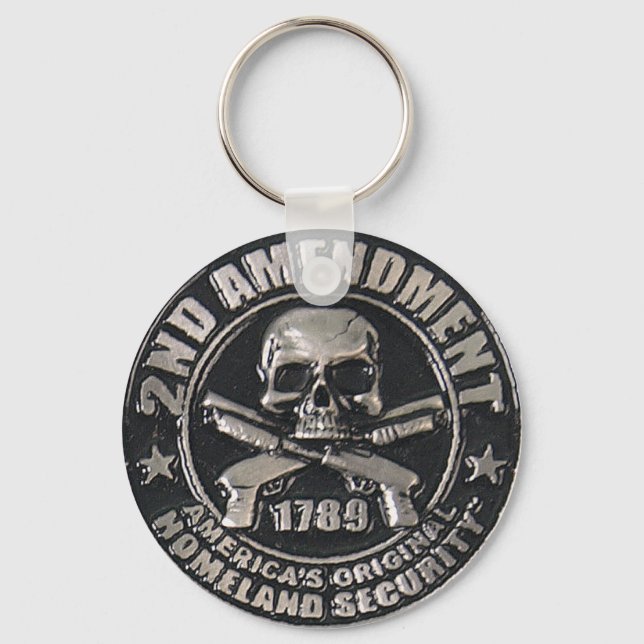 2nd Amendment Medal Key Ring (Front)