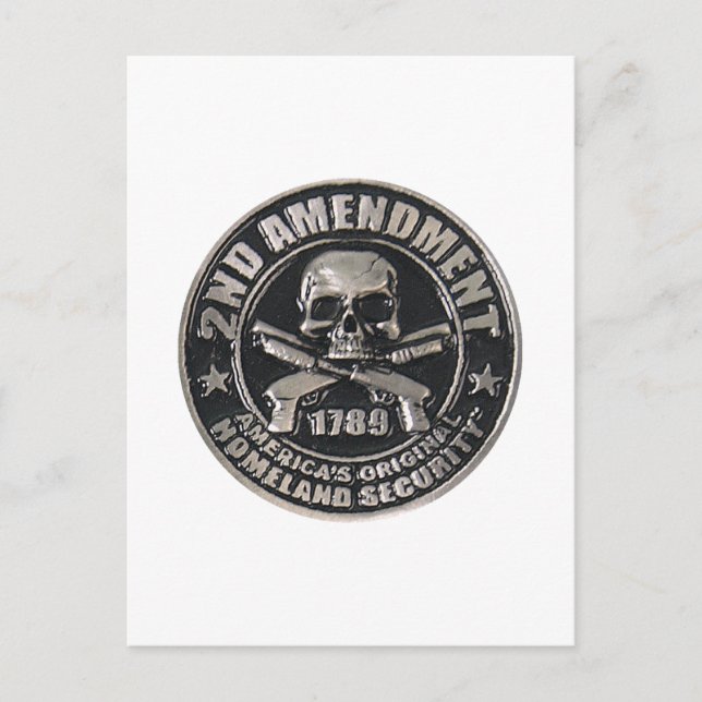 2nd Amendment Medal.png Postcard (Front)