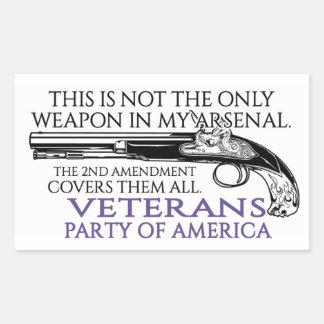 2nd Amendment Rectangle Sticker