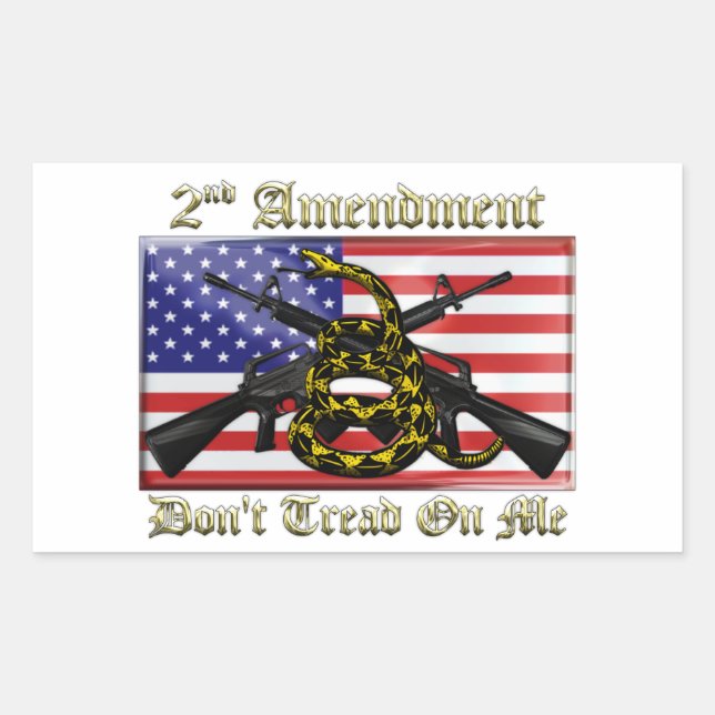 2nd Amendment Rectangular Sticker (Front)