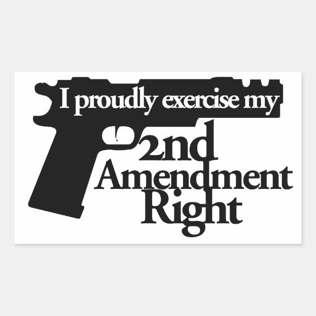 2nd Amendment rights Rectangular Sticker (Front)
