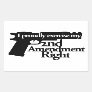 2nd Amendment rights Rectangular Sticker