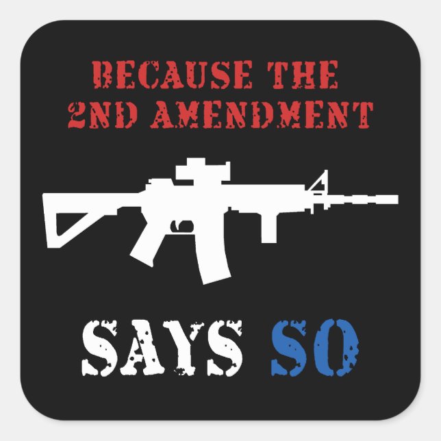 2nd Amendment Sticker (Front)