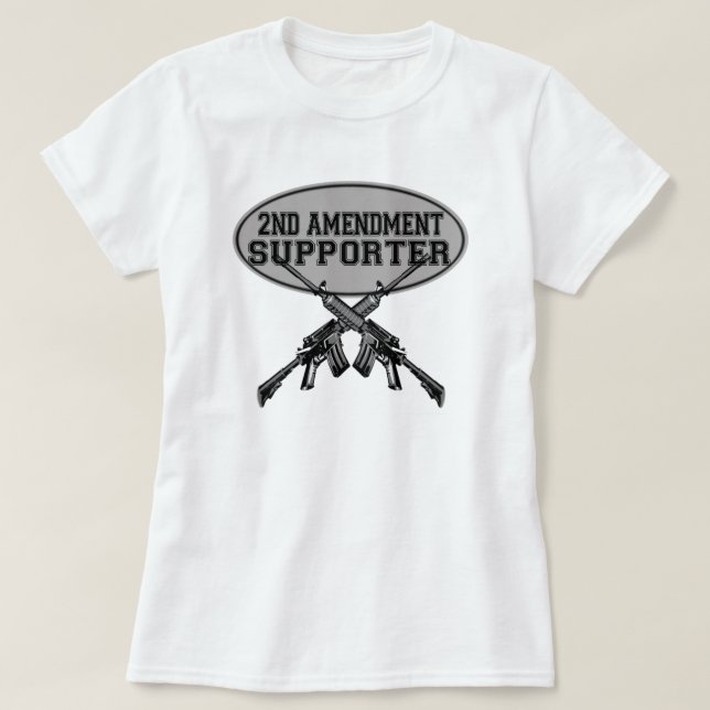2nd amendment supporter t shirt (Design Front)