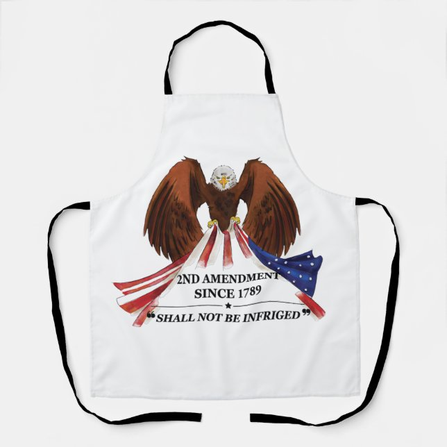 2nd Amendment  Throw Pillow Apron (Front)