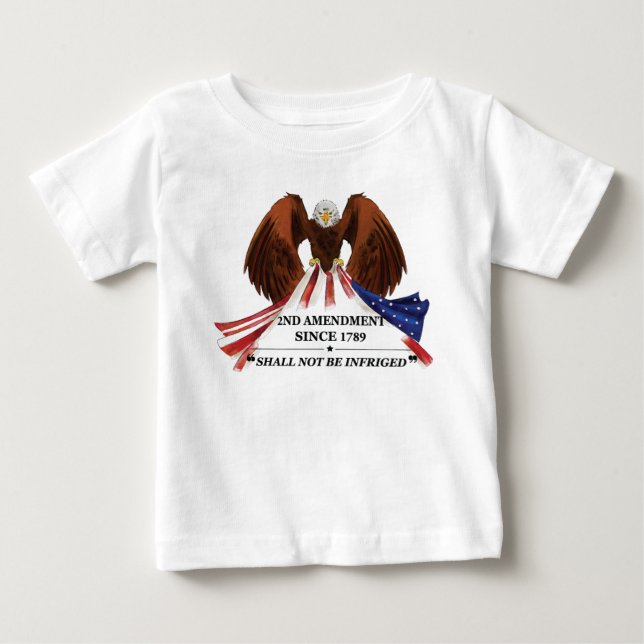 2nd Amendment  Throw Pillow Baby T-Shirt (Front)