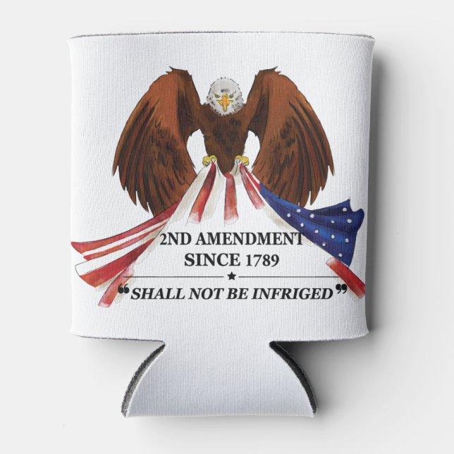 2nd Amendment  Throw Pillow Can Cooler (Front)