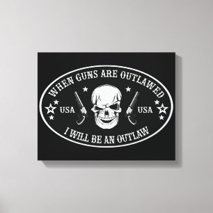 2nd Amendment Throw Pillow Canvas Print