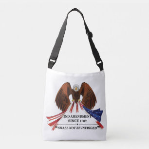 2nd Amendment  Throw Pillow Crossbody Bag
