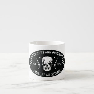 2nd Amendment  Throw Pillow Espresso Cup