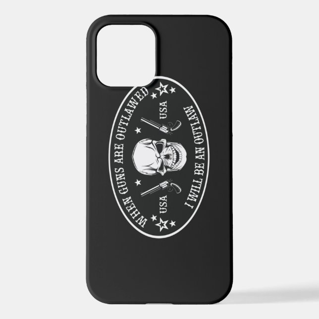2nd Amendment  Throw Pillow iPhone Case (Back)