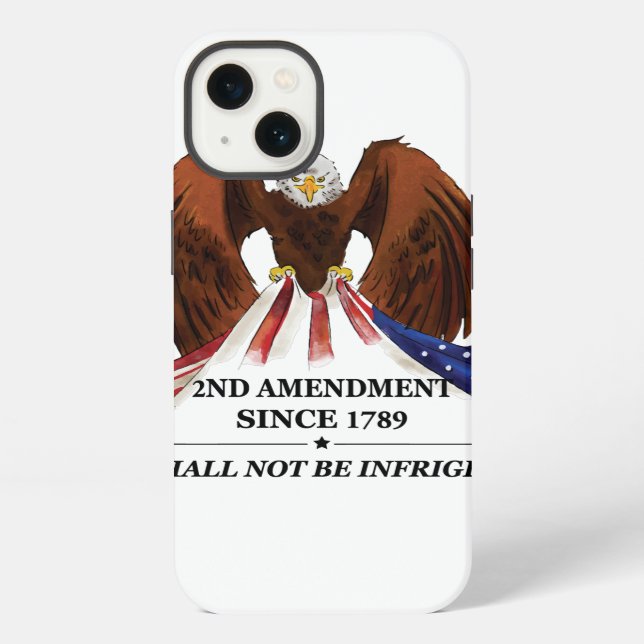 2nd Amendment  Throw Pillow iPhone Case (Back)