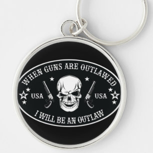 2nd Amendment Throw Pillow Key Ring