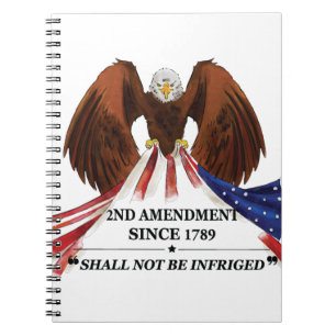 2nd Amendment Throw Pillow Notebook