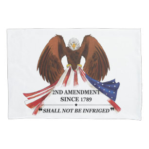2nd Amendment Throw Pillow Pillowcase