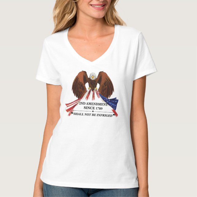 2nd Amendment  Throw Pillow T-Shirt (Front)