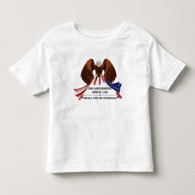 2nd Amendment  Throw Pillow Toddler T-Shirt (Front)