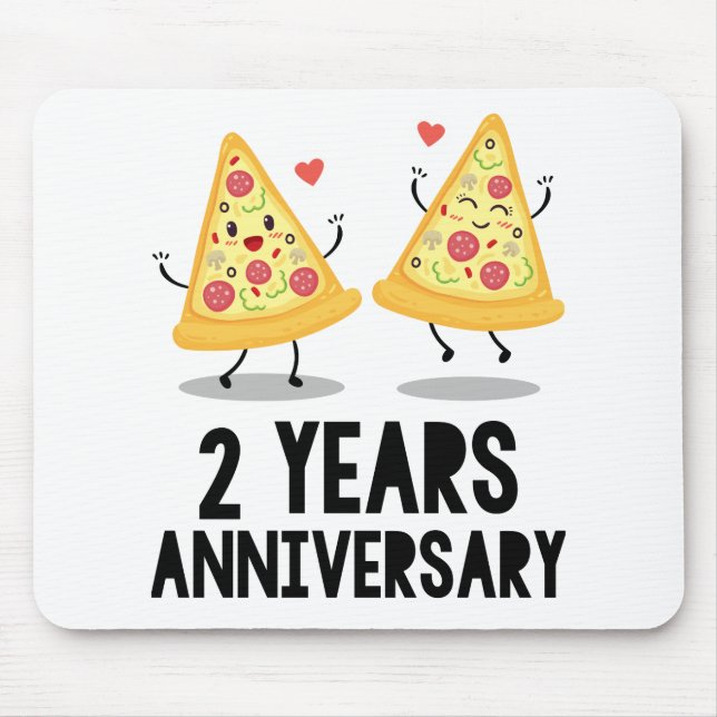 2nd Anniversary 2 Years Mouse Mat (Front)