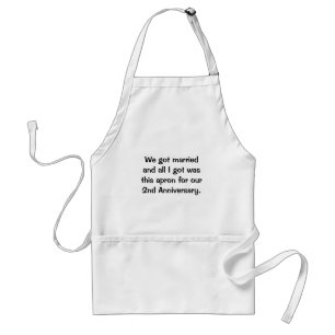 2nd Anniversary Apron