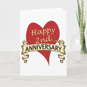 2nd. Anniversary Card